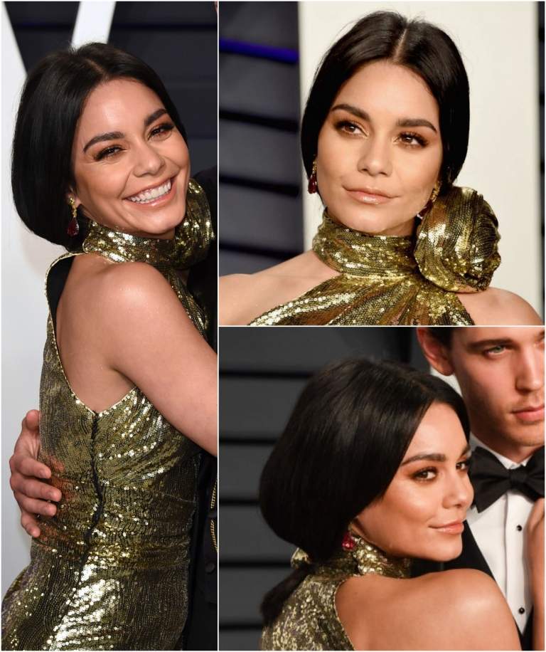 Stredne dlhé vlasy bez vrstiev zviazané do voľného chvosta