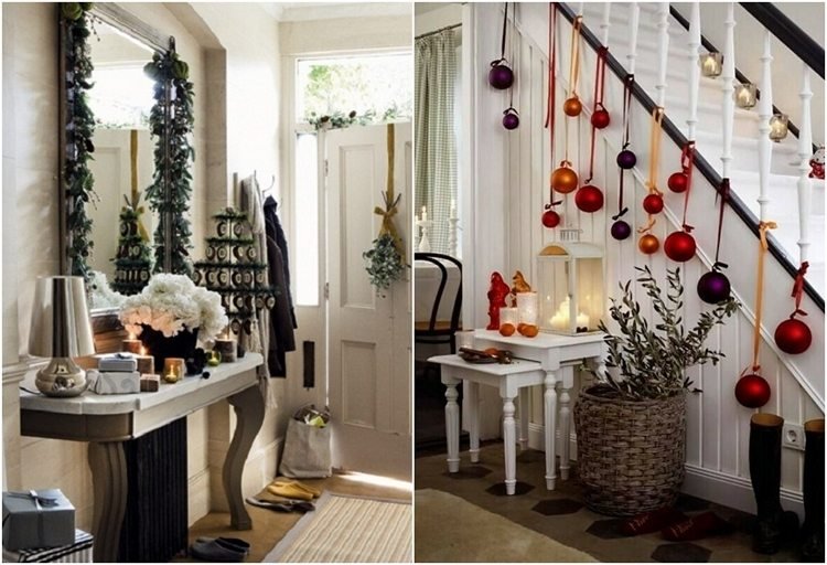 Ozdobte vchod na Vianoce, klasicky krásne