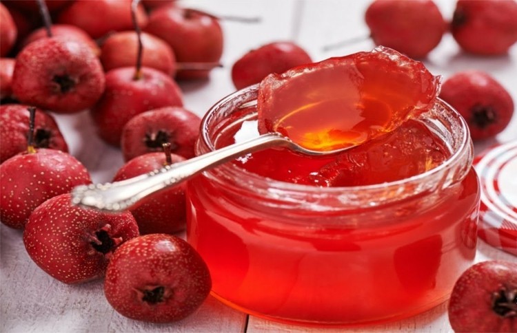 Bezová želé Hloh Bobule Arónia domáca