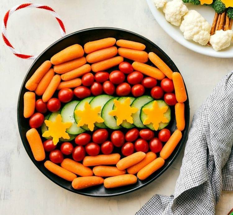 Vytvorte krásne taniere s motívmi zo zeleniny