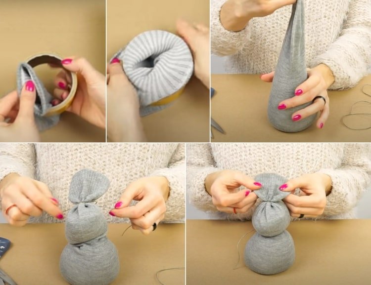 Vyrábajte zvieratá z ponožiek - jednoduchých králikov s ryžou