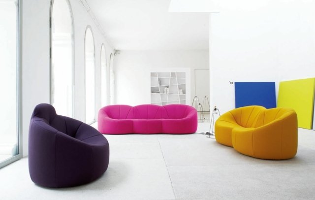 ružová tmavofialová trojmiestna moderná orient inšpirovaná