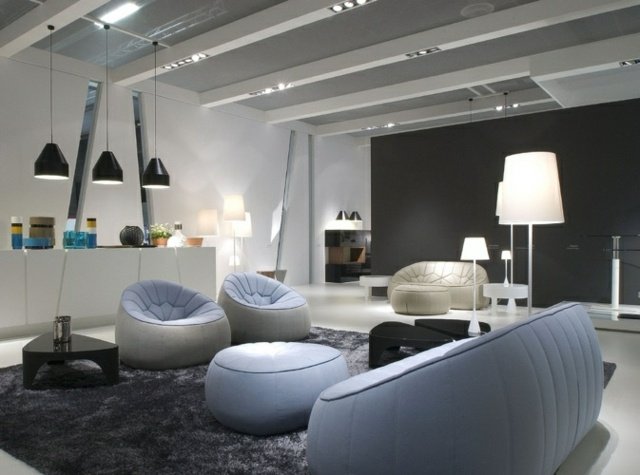 Sedacia skupina dve čalúnené kreslá moderná originálna farebná kombinácia-biela