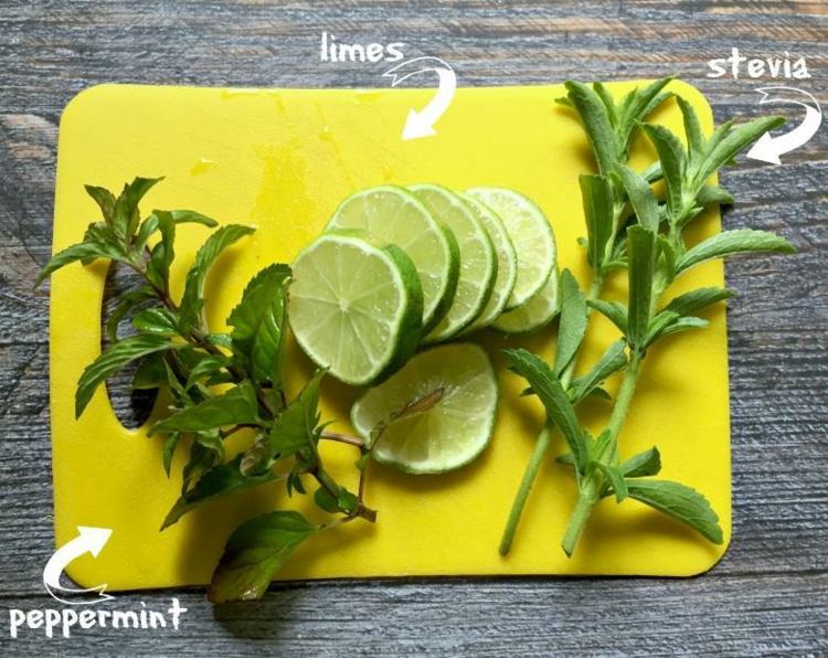 ingrediencie mojito koktail letný čerstvý mätový rum