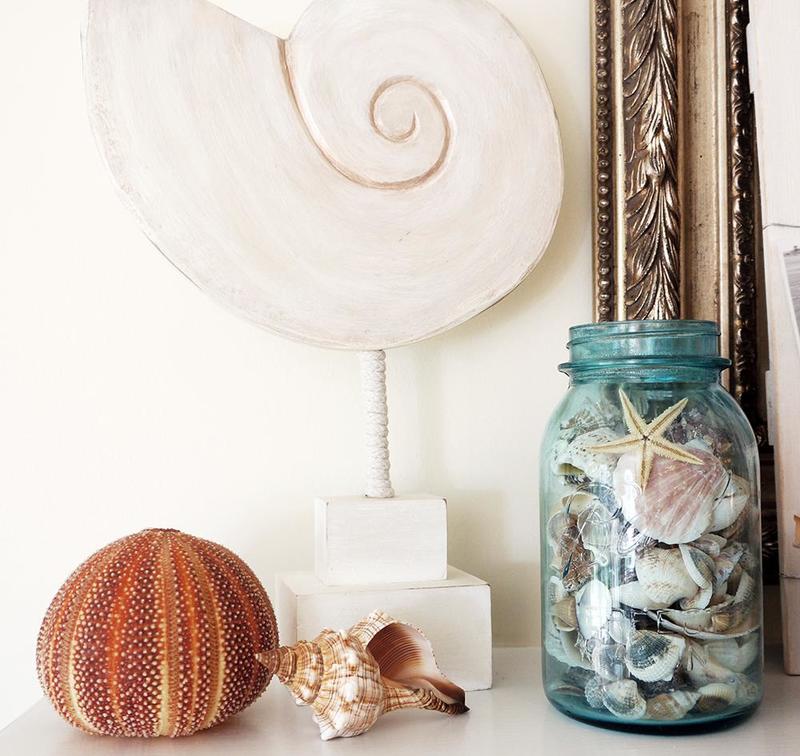 Do džemu naaranžujte námorné letné dekorácie Nápad na letnú dekoráciu ručné práce džem z mušle