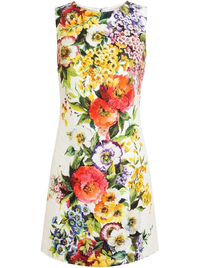 Dolce & amp; Farebné košeľové šaty Gabbana-veľké kvetinové motívy farebné košele-šaty-veľkoplošný vzor-kvety-dolce- & amp; gabbana