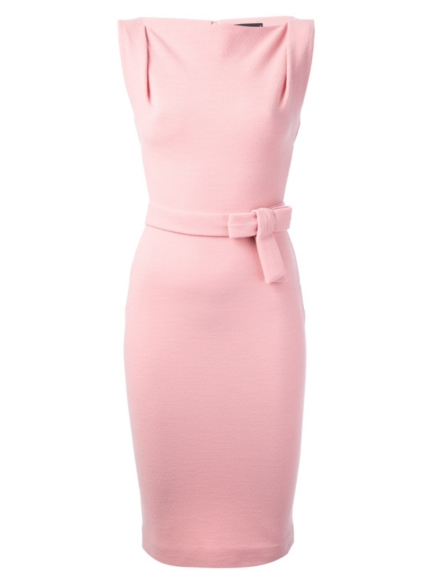 Trendové blúzkové šaty vo svetlo ružovej farbe s rovným výstrihom-ženské po kolená DSQUARED2 Trendy-blúzka-šaty-s rovným výstrihom-žena-po kolená-blúzka-šaty-DSQUARED2