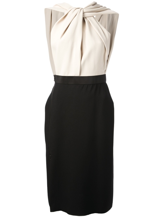 Večerné šaty z kolekcie Lanvin 2014 s prekríženými ramienkami šik Haute-couture-fashion-lanvin-2014-collection-figure-lichotivé-večerné šaty-skrížené ramienka