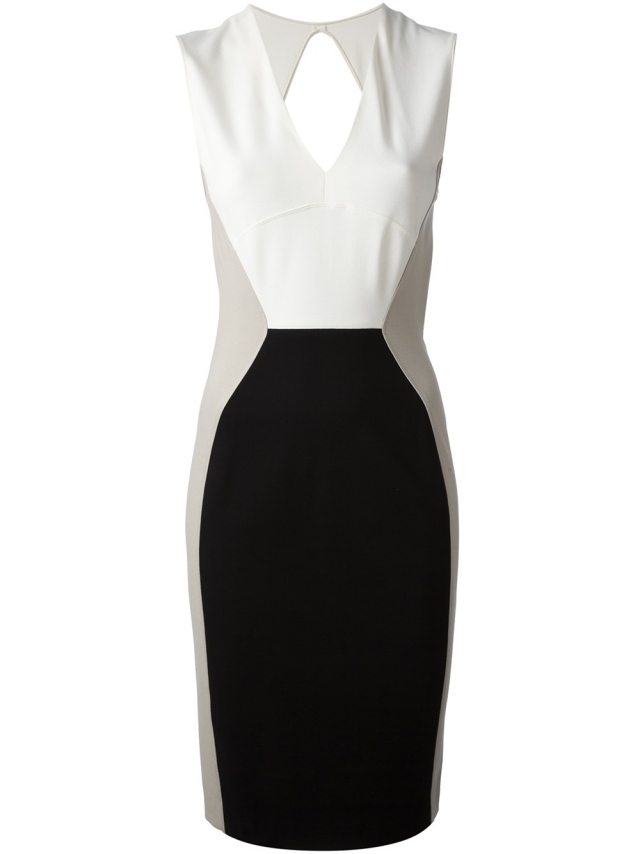 kokteilové šaty objímajúce postavu s výstrihom do V a zadným rozparkom stella-mccartney Bodycon-Koktejlové šaty-V-výstrih-Bez chrbta-Stella-McCartney