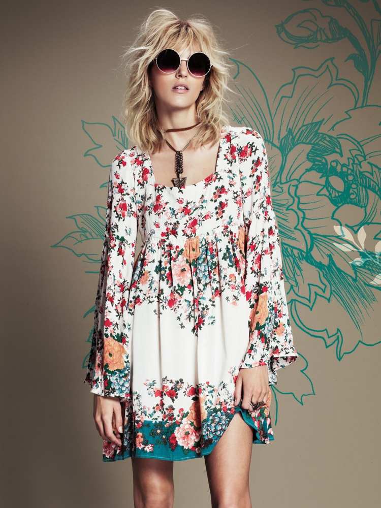 V lete môžete tuniku nosiť aj ako šaty idea outfit tunika šaty boho účes slnečné okuliare