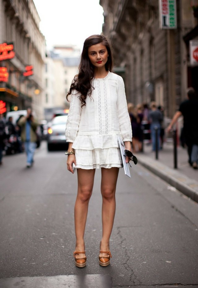 Oblečenie vo vintage štýle pre dievčenské ženy elegantný streetstyle dievčenský dámsky ležérny outfit