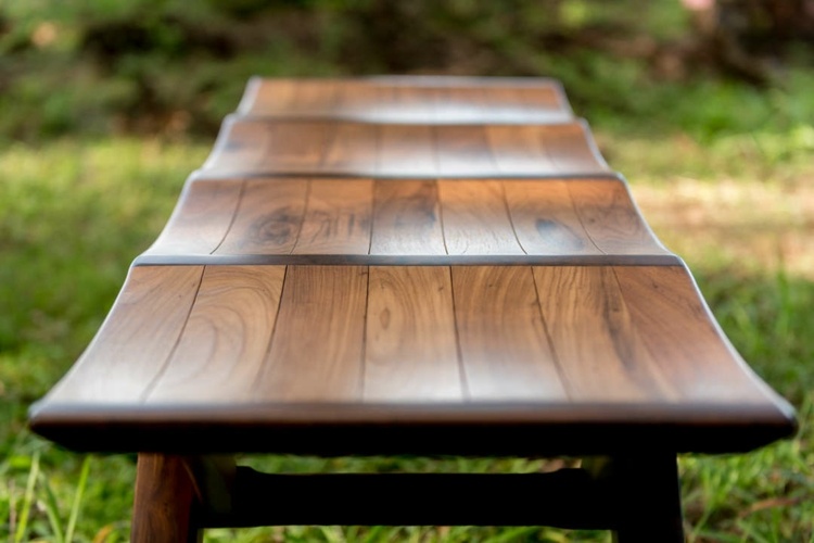 letný sedací nábytok ylala vlny design lavička idea pohodlie vonku