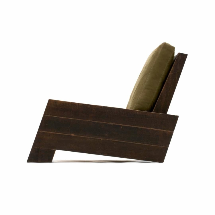 letné sedadlo nábytkové kreslo operadlo čalúnené tmavým drevom