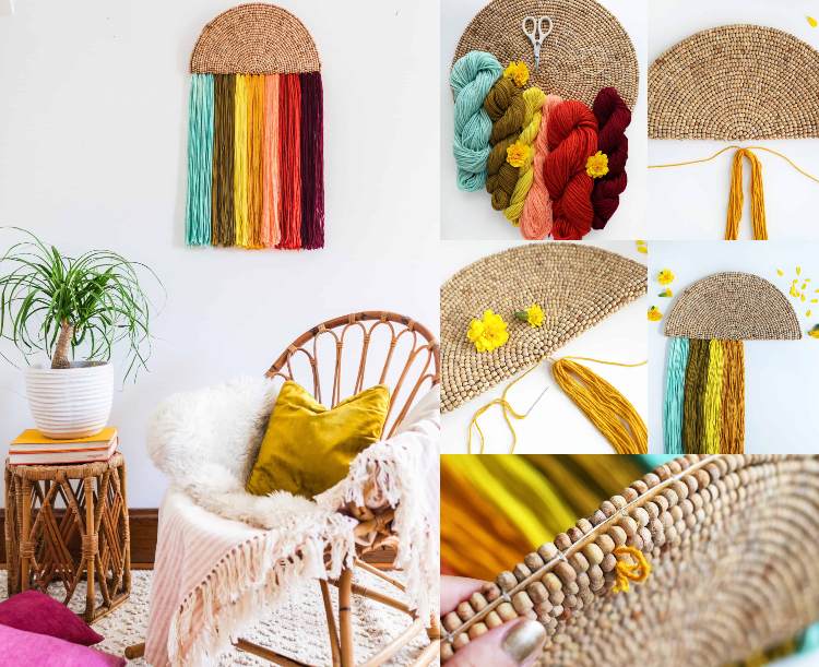 Letná dekorácia obývacej steny si urobte nápady na exotické remeslá