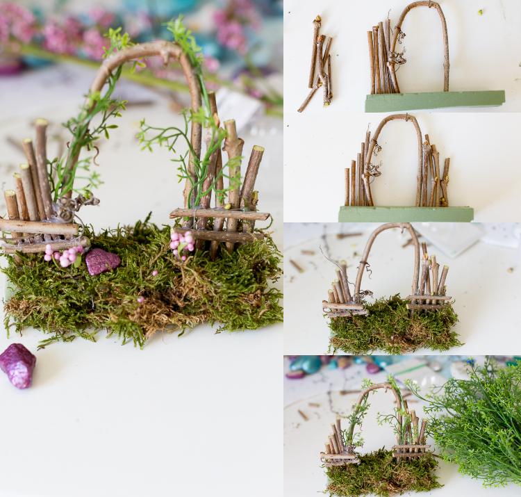 Vytvorte si sami letnú výzdobu ako nápad na rozprávkovú záhradu s machom na stôl