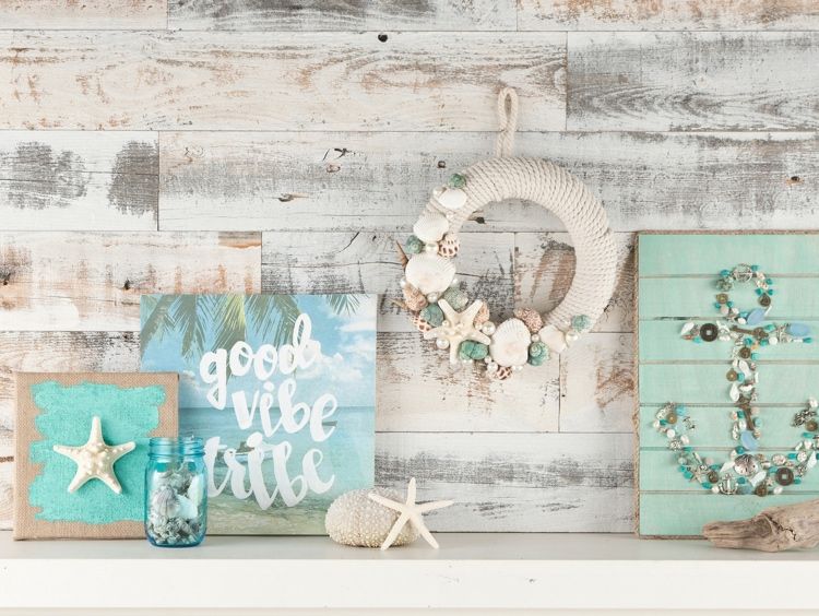 Letná dekorácia pre nápady pre domácich majstrov s prírodnými materiálmi