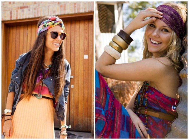 Účesy s čelenkou pre boho outfity a stylingy letné účesy-čelenka-nápady-boho-outfit