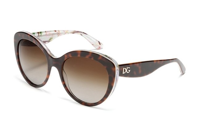 kvetinový vzor-držiak-vnútorný-rám-roh-optika-hnedá-cateye