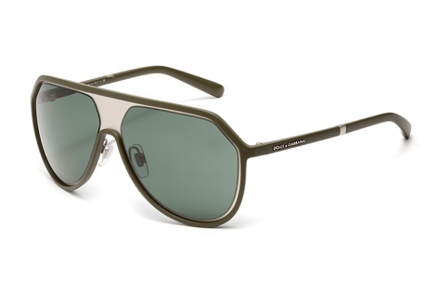 šesťhranné okuliare pre letec-acetát-rám-khaki-zelená-farba