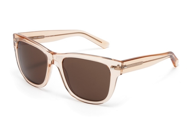 Obdĺžnikové-acetát-rám-transparentné-béžovo-hnedé slnečné okuliare 2014