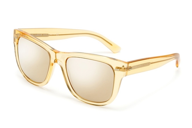 obdĺžnikový-acetátový rám-žltý-transparentný