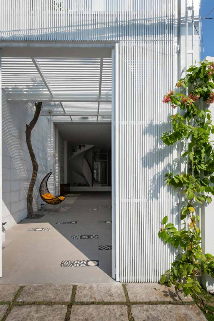 slnečná ochrana-nápady-mriežka-dizajn-garáž-denné svetlo-svetlé-miestnosti