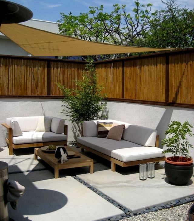 Markíza malý balkónový bambusový plot