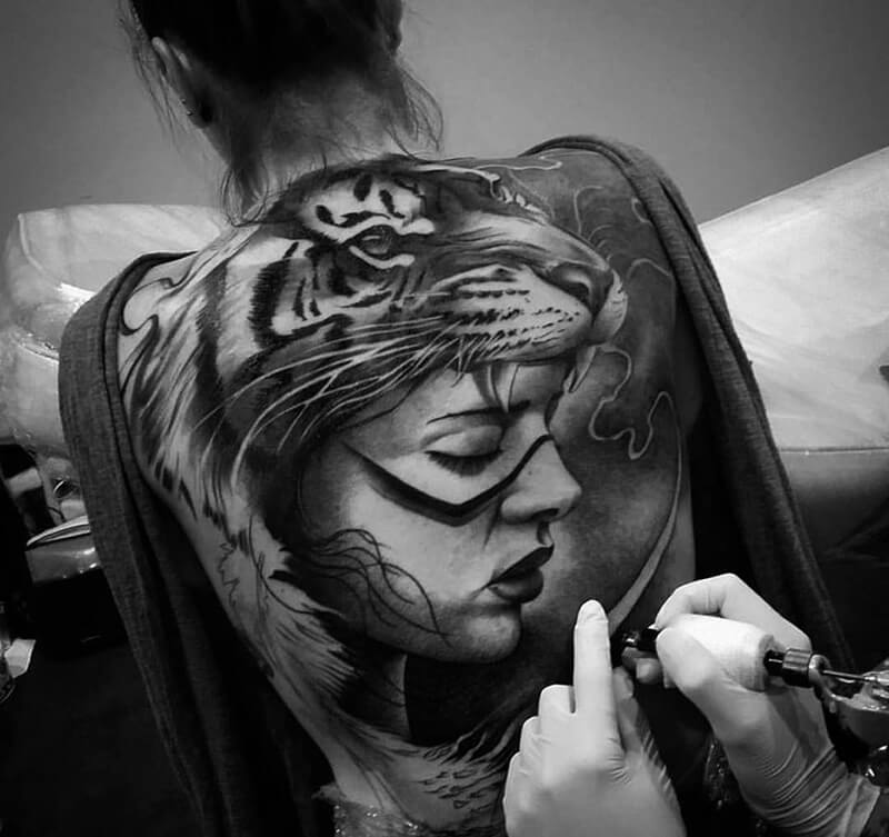 ЧЕРНО -БЯЛ РЕАЛИЗЪМ - снимка пример татуировка 1