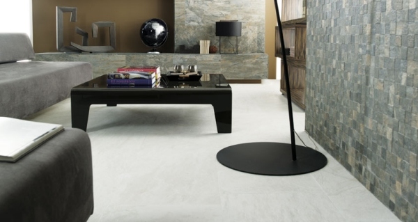 obklady v kamennom vzhľade porcelánová stena efekty textúry obývačky