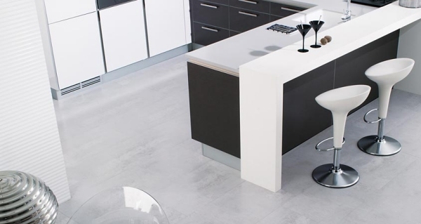 dlažba kameň vzhľad kuchynská podlaha biela Ferroker Niquel