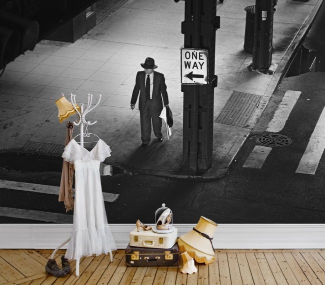 Čiernobiela fotografia s dizajnom tapety životného štýlu