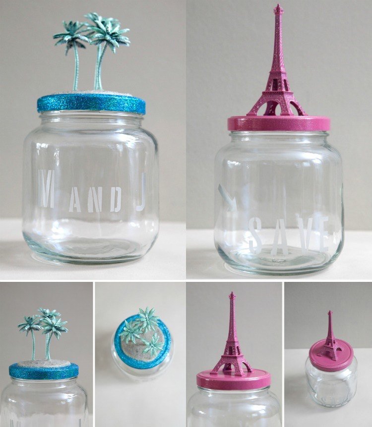 Ušetrite peniaze za medové týždne v pohári pokladnička-drotár-svadba-medové týždne-cestovanie-prázdniny-veko