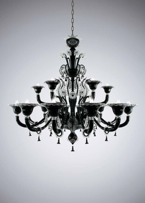 benátsky čierny luster benátsky čierny luster