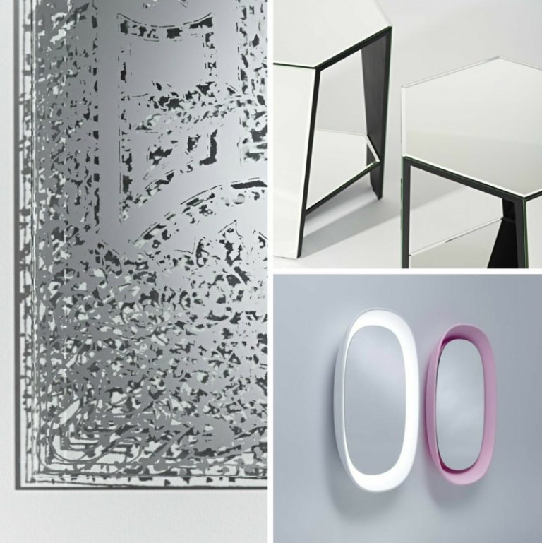 Dizajn zrkadla od Deknudt Mirrors - Oxid, Smart a Scoop dizajnové zrkadlo príslušenstvo interiér lopatka oxid inteligentný bočný stôl