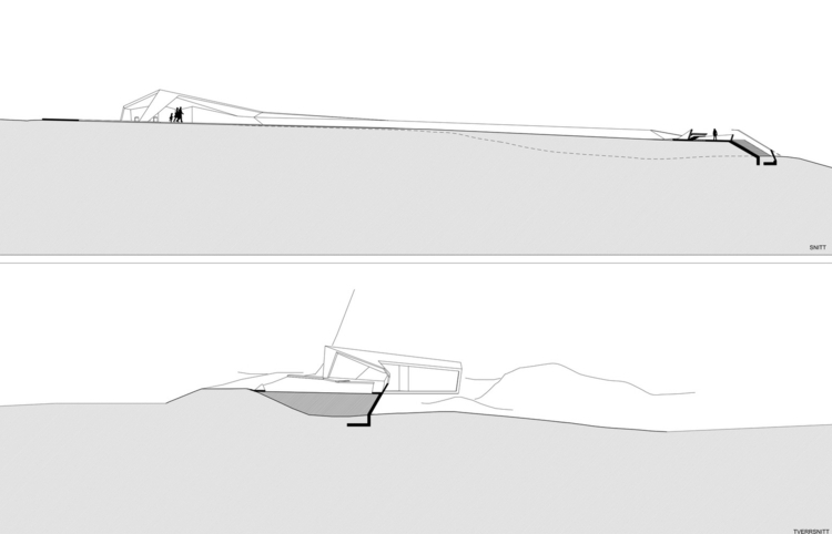 parkovacia služba budova skica MORFEUS arkitekter