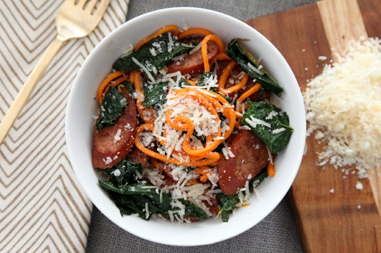 batát-syr-špenát-vidlička