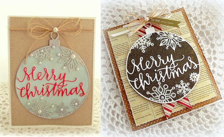 pečiatkovanie vianočných pohľadníc ľahko si vytvorte vlastné nápady