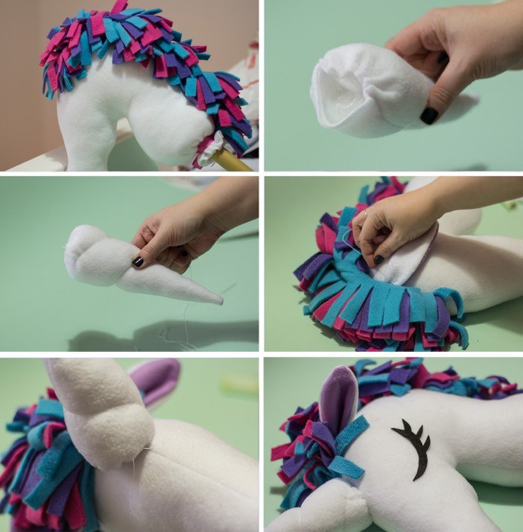 Hobby-kôň-drotár-sielen-návod-jednorožec-vlnená-konská hriva