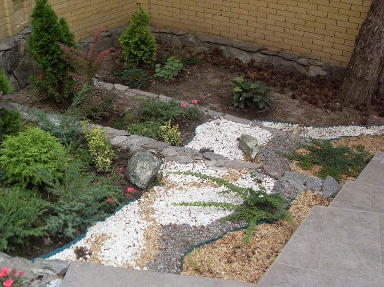 prevedenie kamenného lôžka štrkovo-béžovo-bielo-šedo-tvarovo-hranovo vymedzené-hranice