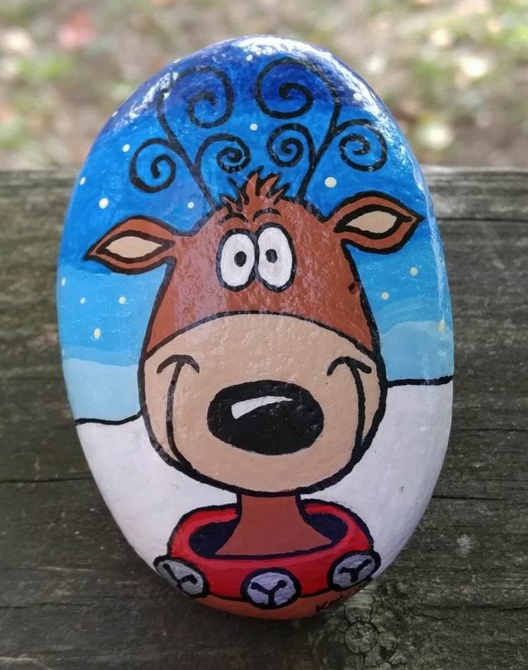 soby farebné motívy na maľovanie kameňov