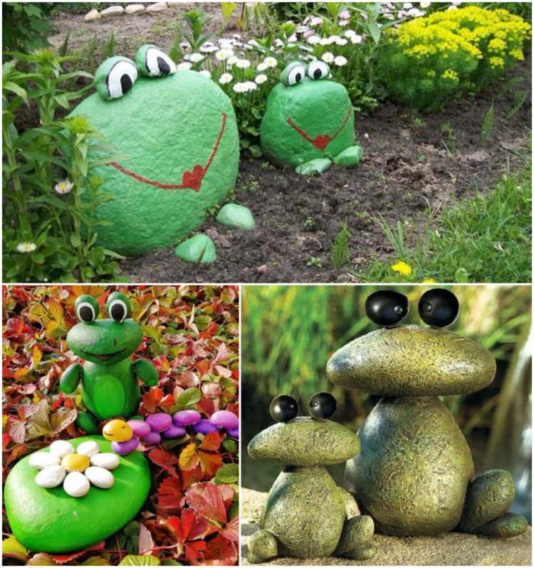 drotár s kamienkami do záhrady nápady na vtipné žaby