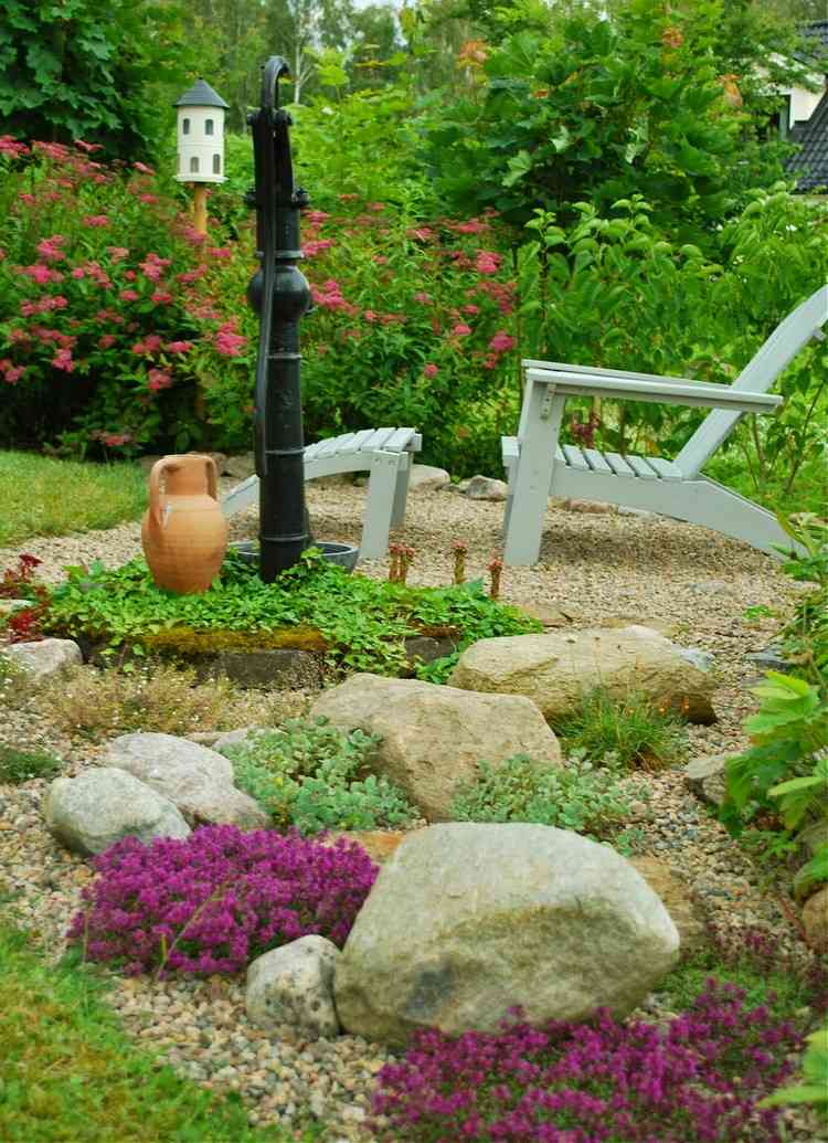 rock-garden-lay-gravel-layer-ground-cover-kamene