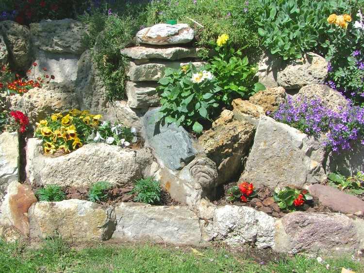 skalka-záhrada-vytvárať-rastliny-radové-umiestnenie