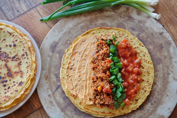 diéty z doby kamennej tortilla-recept-plnka-zelenina-chutné-rodinné jedlo