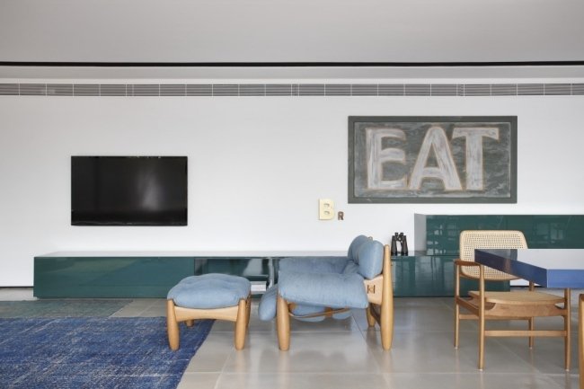 odtiene modrej moderný dom od guilherme torres