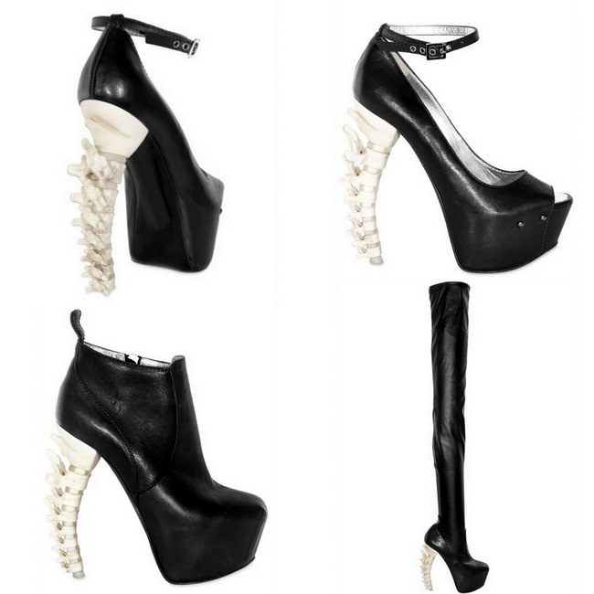 Dizajn obuvi v tvare skeletu topánka-dizajn-päty-kostra-tvar-dsquared