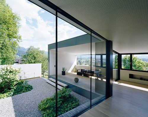 idylické vnútorné nádvorie Klammer Residenz