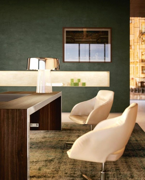 Nápady nábytok klasický stôl potiahnutý kožou