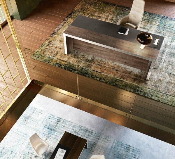 Kožená čalúnená stolička z dubovej kože