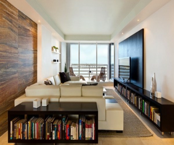 moderný interiérový dizajn - obývacia izba